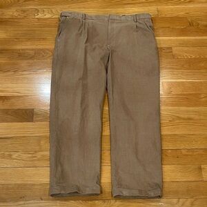 Lands end Mens corduroy traditional fit pants size 42 long .